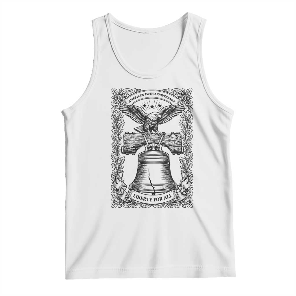 Cottagecore Patriotic Eagle Liberty Bell Tank Top 250th Anniversary Gift