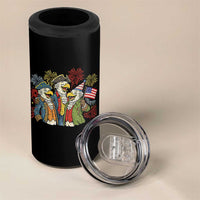 Funny Founding Fathers Eagle 4 in 1 Can Cooler Tumbler 250th Anniversary America Patriotic Gift