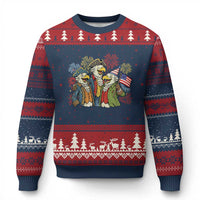 Funny Founding Fathers Eagle Ugly Christmas Sweater 250th Anniversary America Patriotic Gift