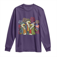 Funny Founding Fathers Eagle Long Sleeve Shirt 250th Anniversary America Patriotic Gift