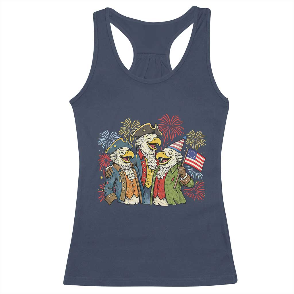 Funny Founding Fathers Eagle Racerback Tank Top 250th Anniversary America Patriotic Gift