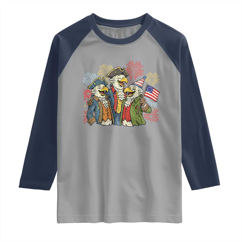 Funny Founding Fathers Eagle Raglan Shirt 250th Anniversary America Patriotic Gift