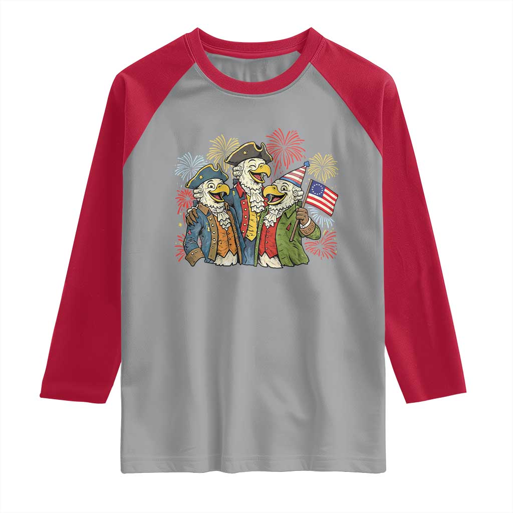 Funny Founding Fathers Eagle Raglan Shirt 250th Anniversary America Patriotic Gift