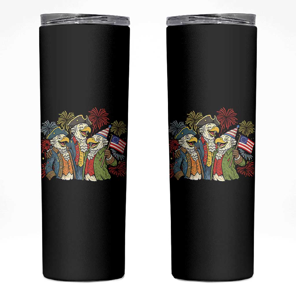 Funny Founding Fathers Eagle Skinny Tumbler 250th Anniversary America Patriotic Gift