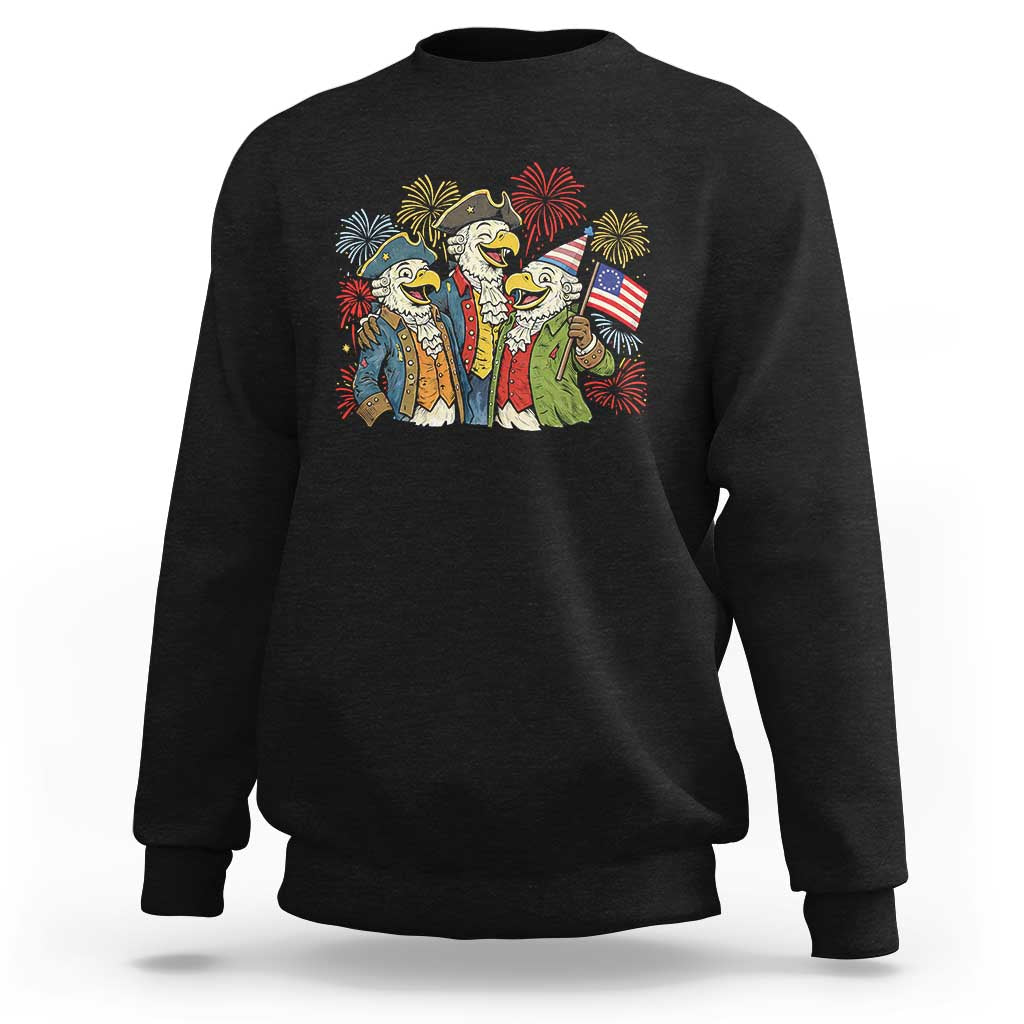 Funny Founding Fathers Eagle Sweatshirt 250th Anniversary America Patriotic Gift