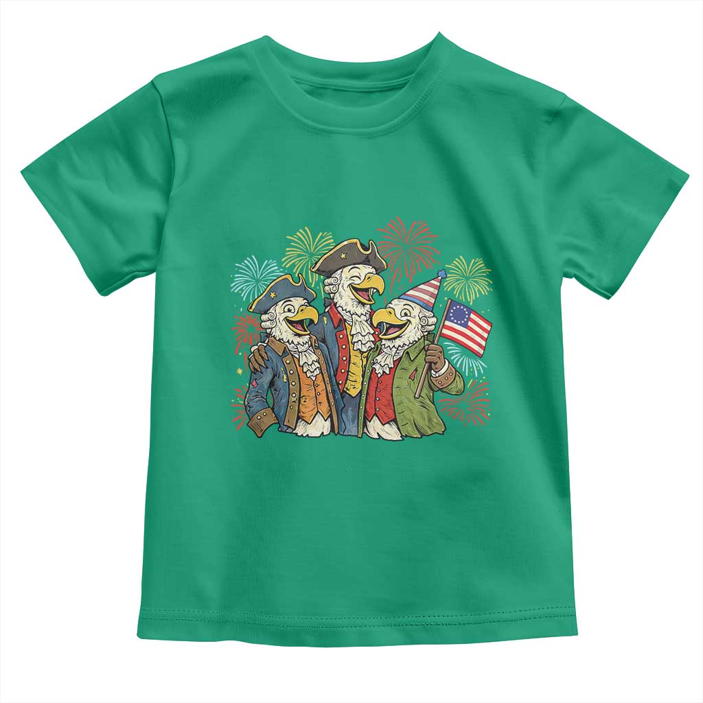 Funny Founding Fathers Eagle Toddler T Shirt 250th Anniversary America Patriotic Gift