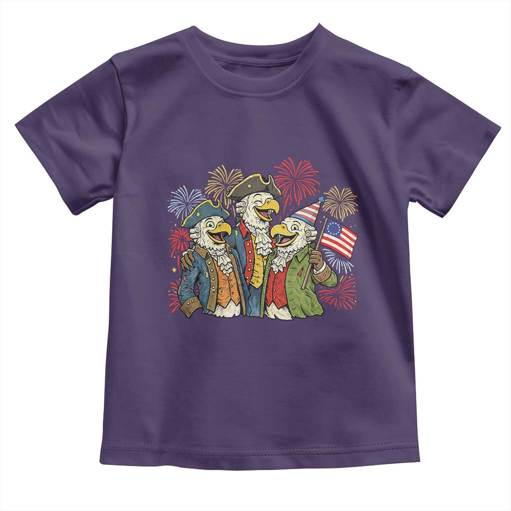 Funny Founding Fathers Eagle Toddler T Shirt 250th Anniversary America Patriotic Gift