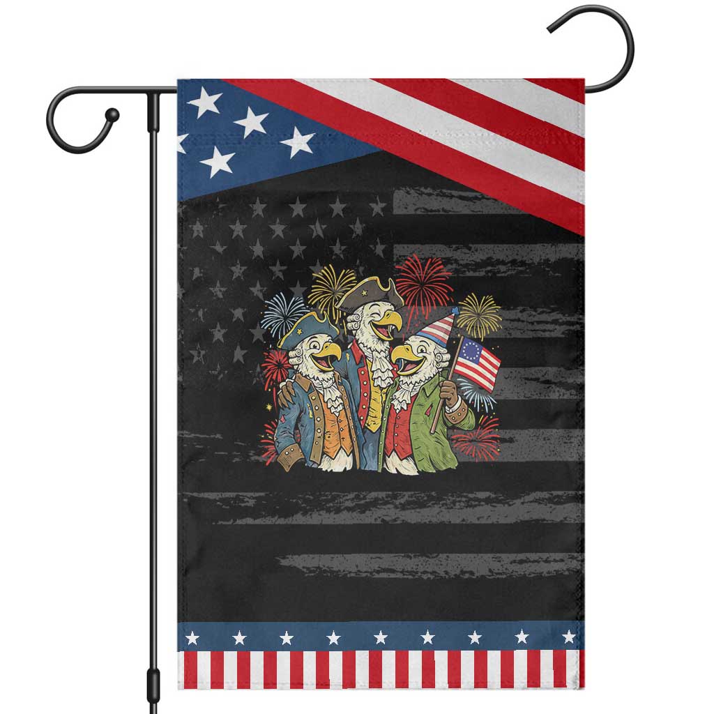 Funny Founding Fathers Eagle Garden Flag 250th Anniversary America Patriotic Gift