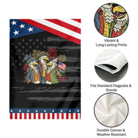 Funny Founding Fathers Eagle Garden Flag 250th Anniversary America Patriotic Gift