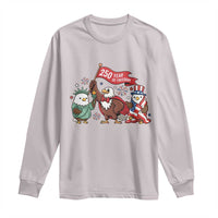 Cute Patriotic Eagle 250 Years Of Freedom Long Sleeve Shirt American Pride Gift