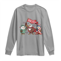 Cute Patriotic Eagle 250 Years Of Freedom Long Sleeve Shirt American Pride Gift