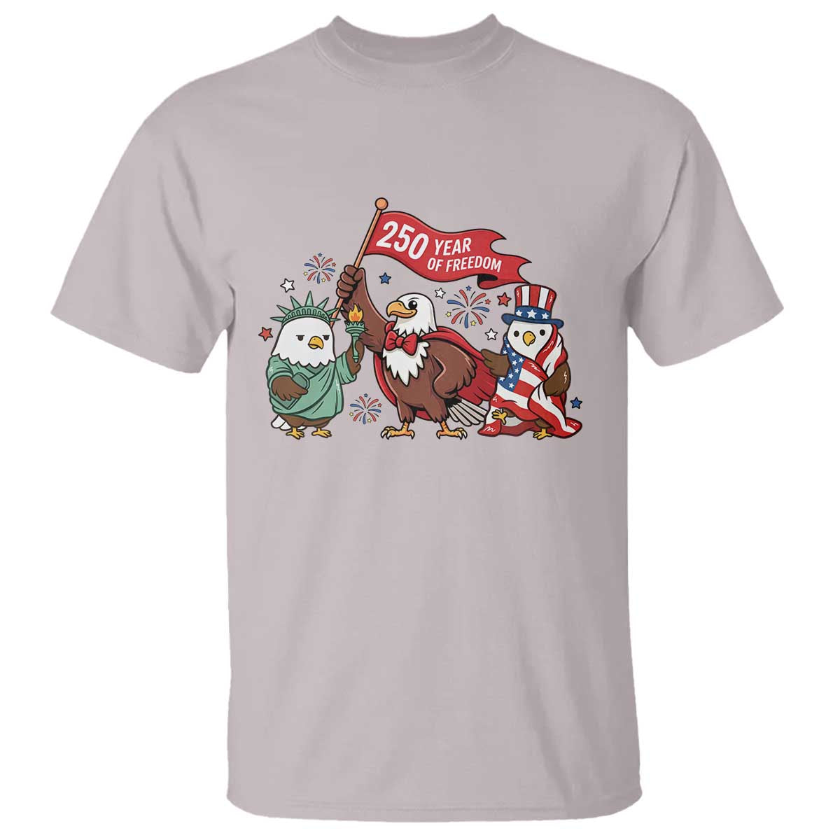 Cute Patriotic Eagle 250 Years Of Freedom T Shirt American Pride Gift