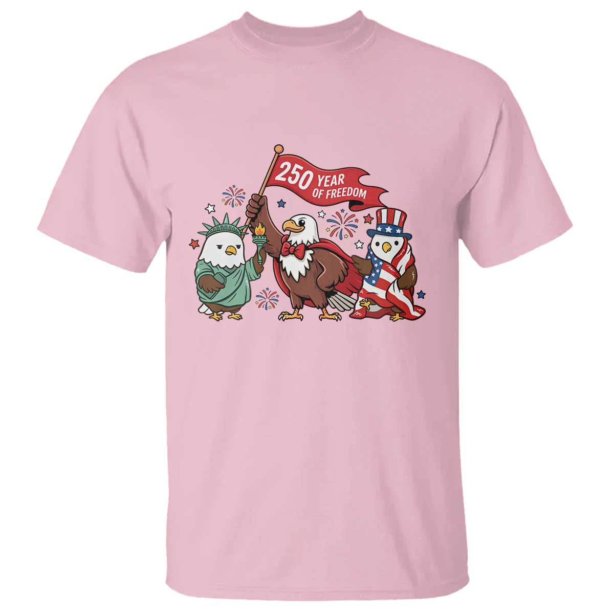 Cute Patriotic Eagle 250 Years Of Freedom T Shirt American Pride Gift