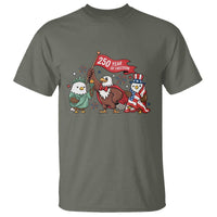 Cute Patriotic Eagle 250 Years Of Freedom T Shirt American Pride Gift