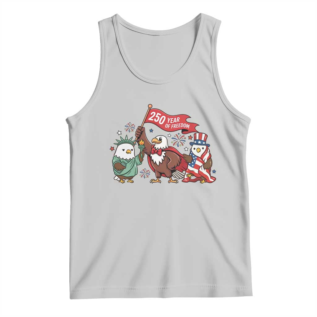 Cute Patriotic Eagle 250 Years Of Freedom Tank Top American Pride Gift