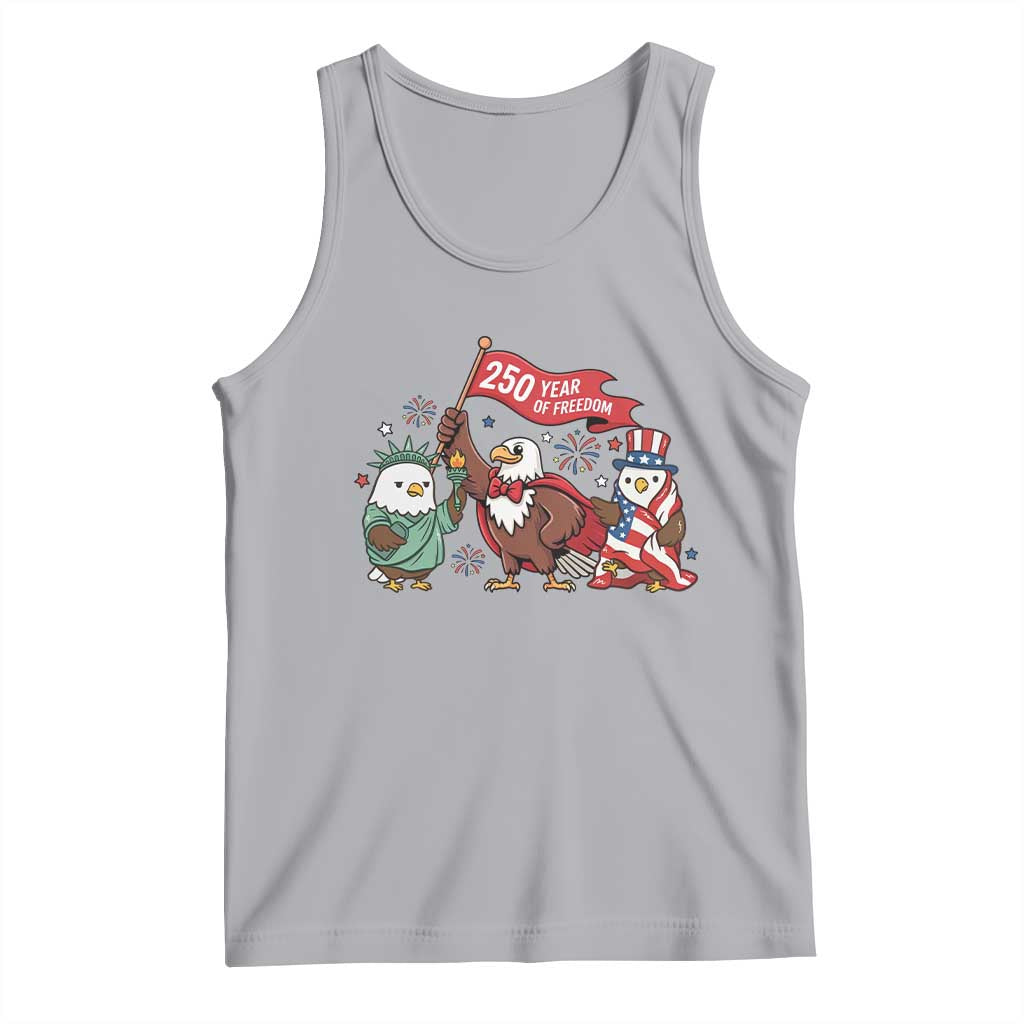 Cute Patriotic Eagle 250 Years Of Freedom Tank Top American Pride Gift