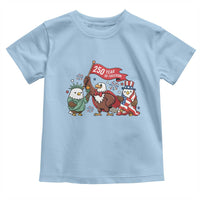 Cute Patriotic Eagle 250 Years Of Freedom Toddler T Shirt American Pride Gift