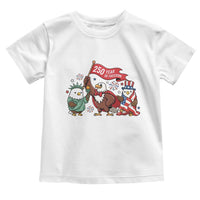 Cute Patriotic Eagle 250 Years Of Freedom Toddler T Shirt American Pride Gift