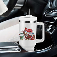 Cute Patriotic Eagle 250 Years Of Freedom Tumbler With Handle American Pride Gift