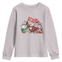 Cute Patriotic Eagle 250 Years Of Freedom Youth Sweatshirt American Pride Gift