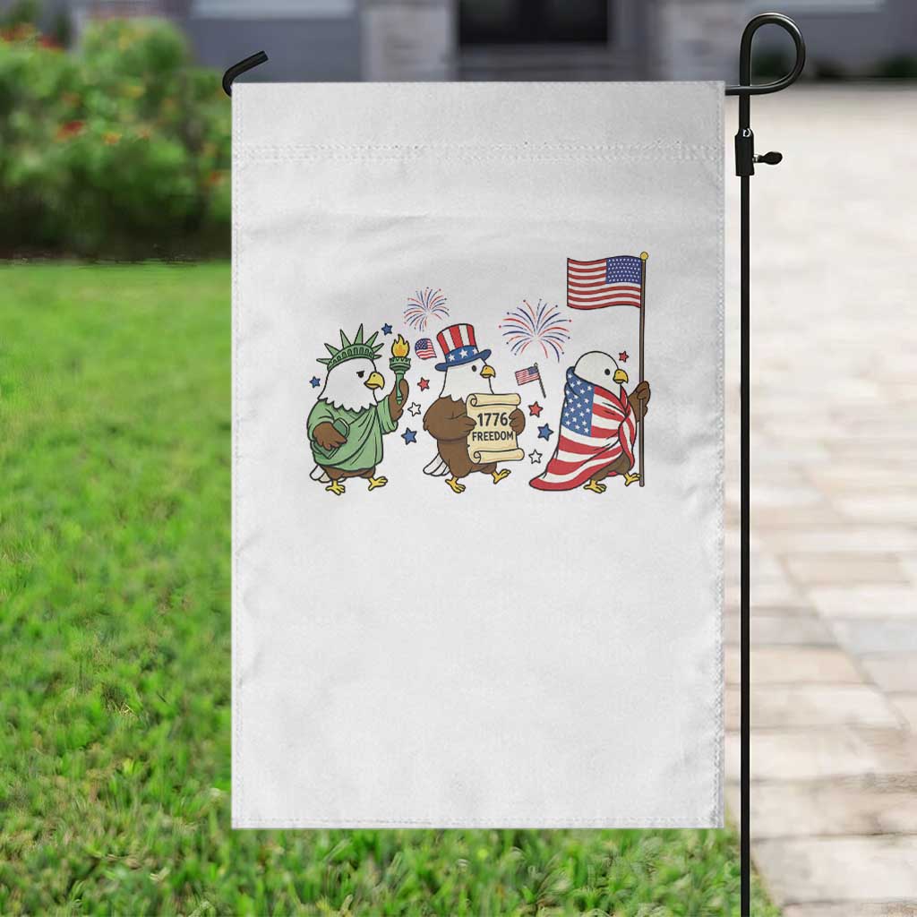 Adorable Patriotic Eagle 250 Years Of Freedom Garden Flag USA Anniversary Gift