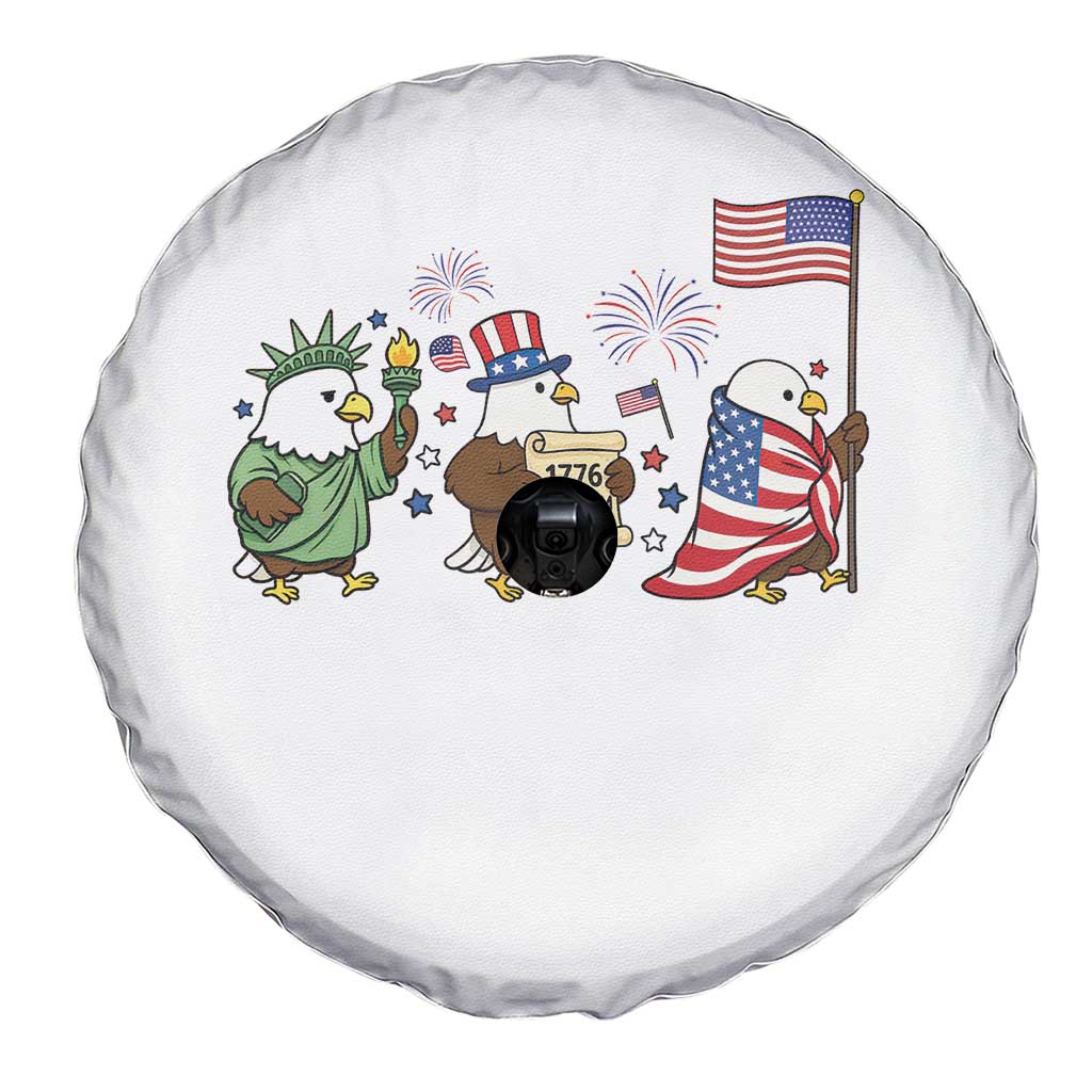Adorable Patriotic Eagle 250 Years Of Freedom Spare Tire Cover USA Anniversary Gift