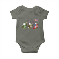 Adorable Patriotic Eagle 250 Years Of Freedom Baby Onesie USA Anniversary Gift