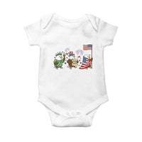 Adorable Patriotic Eagle 250 Years Of Freedom Baby Onesie USA Anniversary Gift