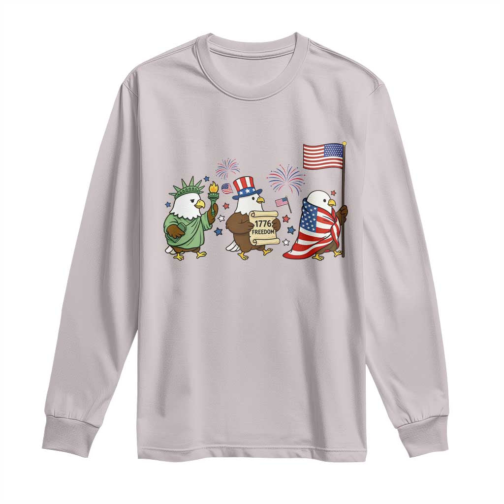 Adorable Patriotic Eagle 250 Years Of Freedom Long Sleeve Shirt USA Anniversary Gift