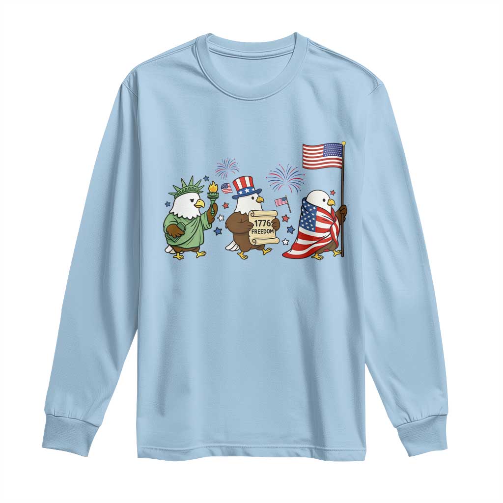 Adorable Patriotic Eagle 250 Years Of Freedom Long Sleeve Shirt USA Anniversary Gift