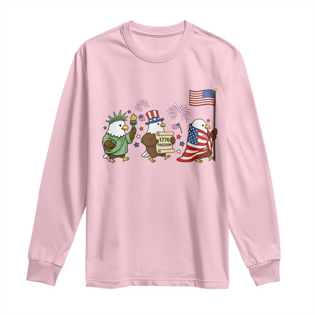 Adorable Patriotic Eagle 250 Years Of Freedom Long Sleeve Shirt USA Anniversary Gift