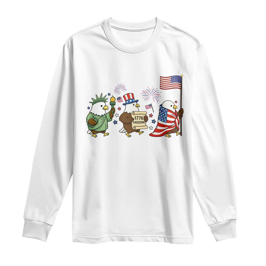 Adorable Patriotic Eagle 250 Years Of Freedom Long Sleeve Shirt USA Anniversary Gift