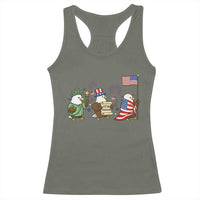 Adorable Patriotic Eagle 250 Years Of Freedom Racerback Tank Top USA Anniversary Gift
