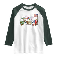 Adorable Patriotic Eagle 250 Years Of Freedom Raglan Shirt USA Anniversary Gift