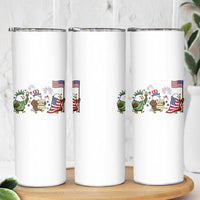Adorable Patriotic Eagle 250 Years Of Freedom Skinny Tumbler USA Anniversary Gift