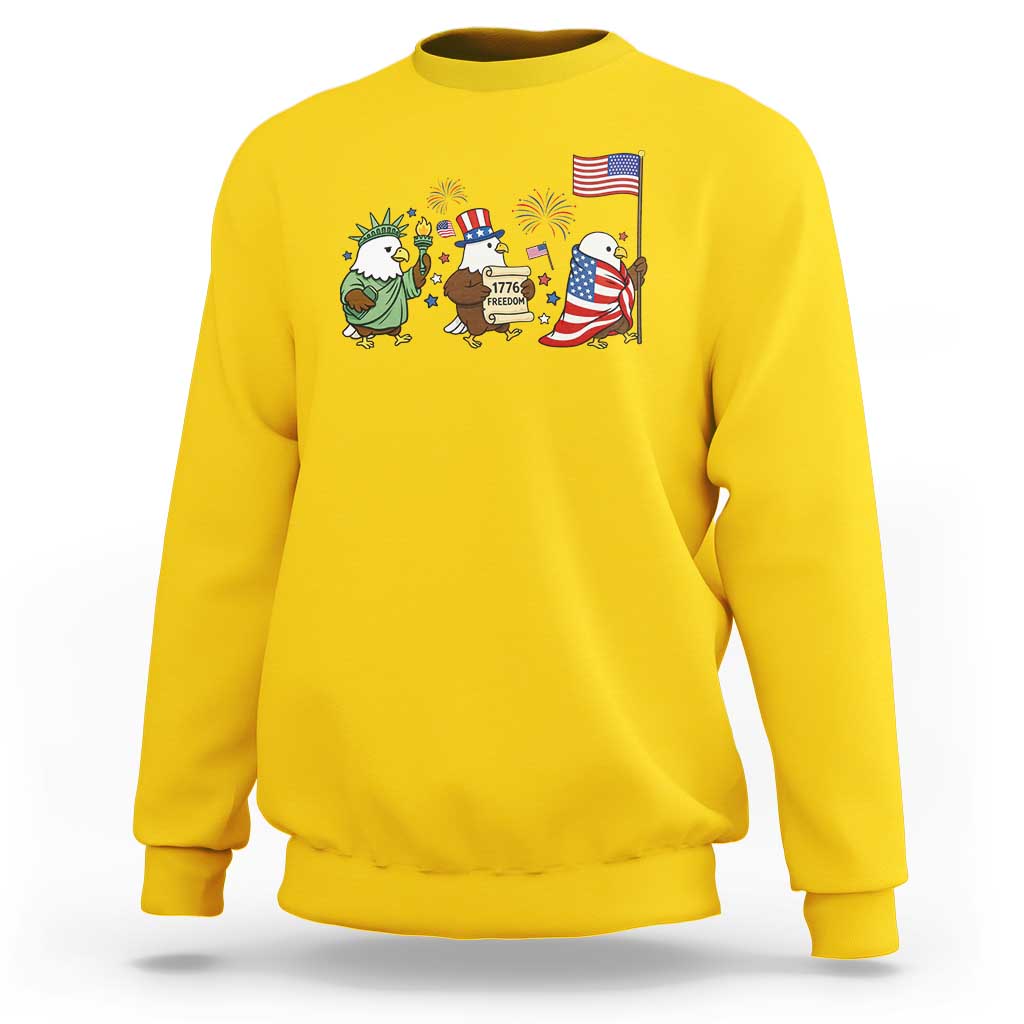 Adorable Patriotic Eagle 250 Years Of Freedom Sweatshirt USA Anniversary Gift