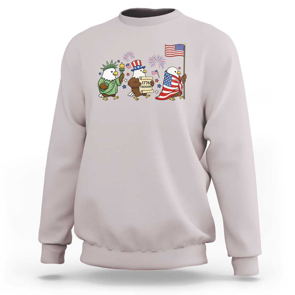 Adorable Patriotic Eagle 250 Years Of Freedom Sweatshirt USA Anniversary Gift