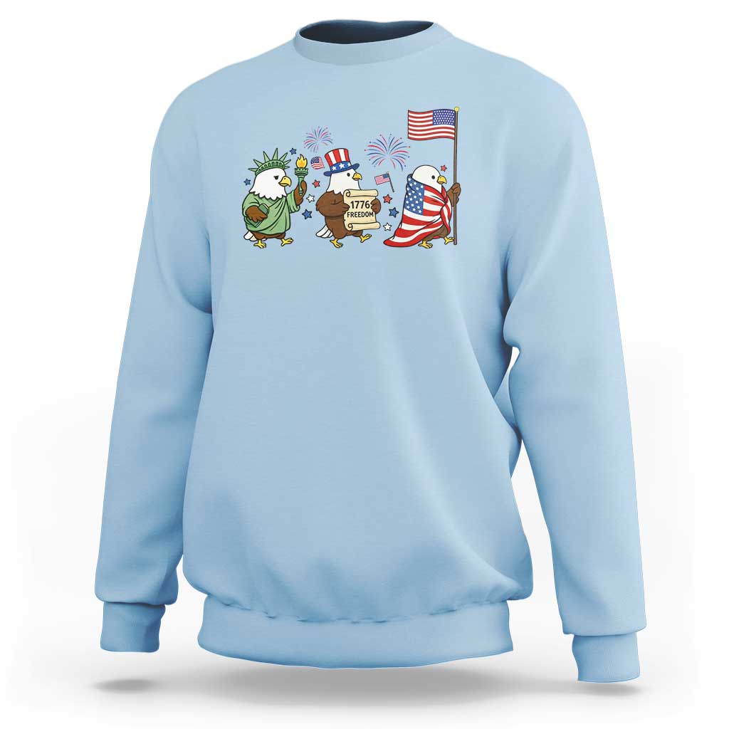 Adorable Patriotic Eagle 250 Years Of Freedom Sweatshirt USA Anniversary Gift