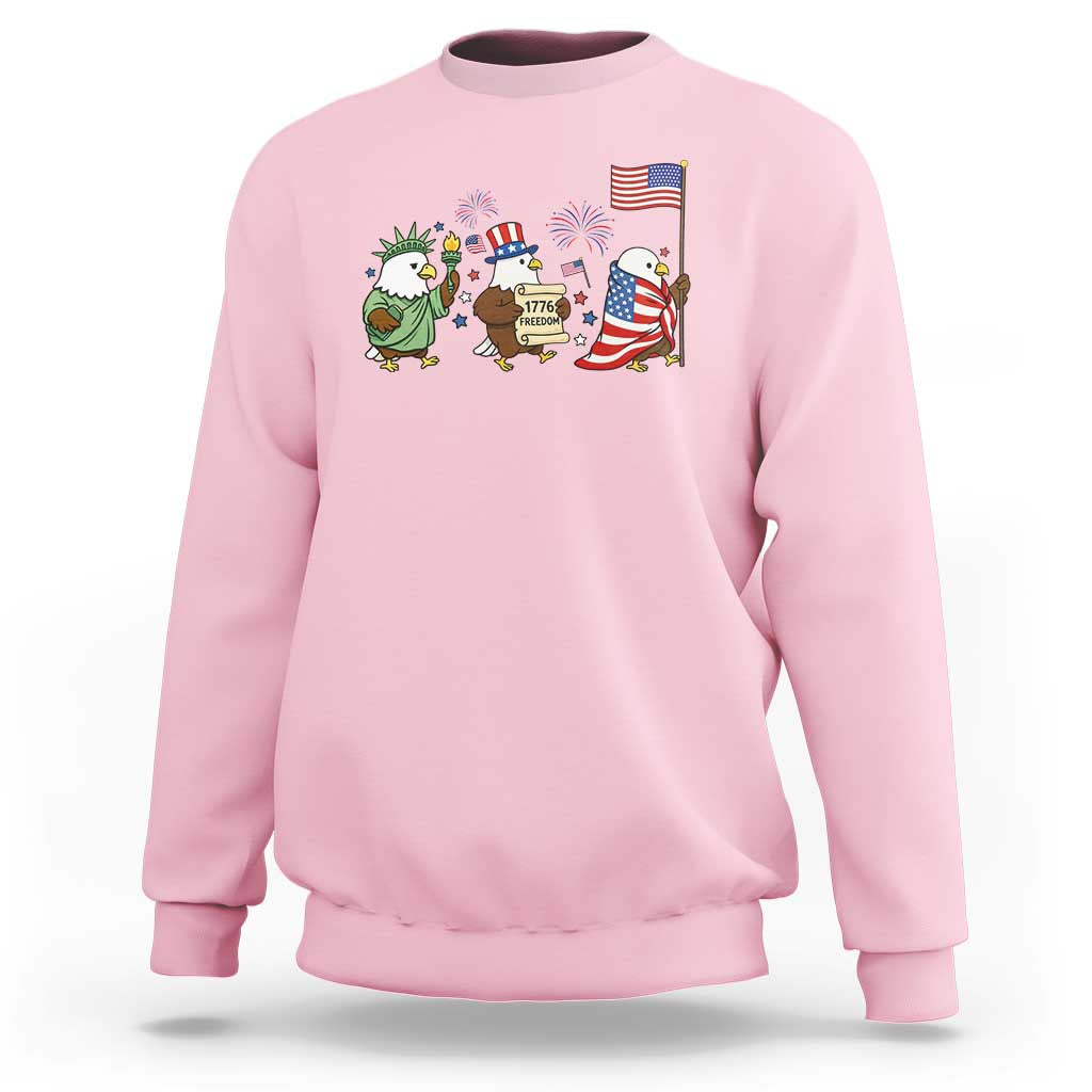 Adorable Patriotic Eagle 250 Years Of Freedom Sweatshirt USA Anniversary Gift