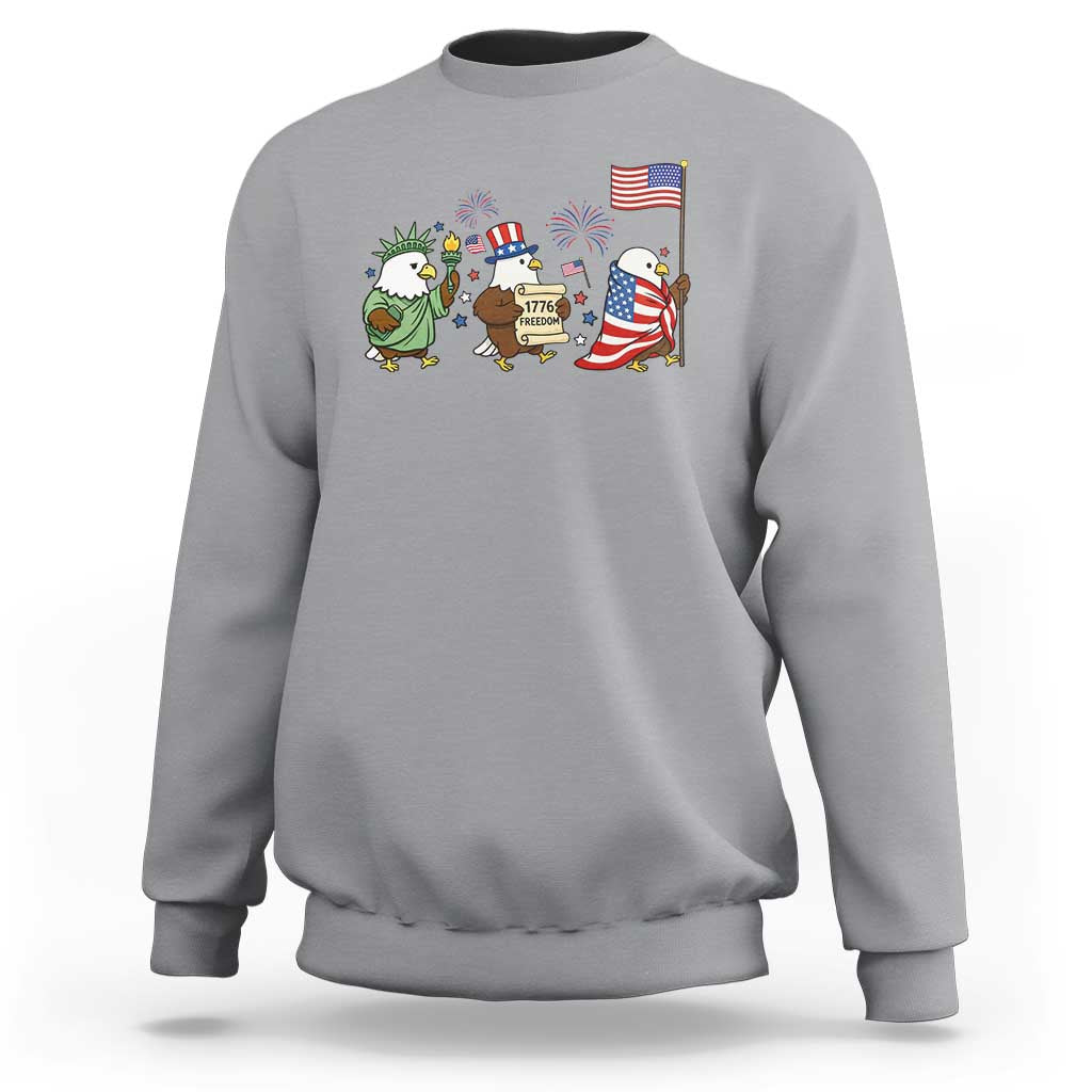 Adorable Patriotic Eagle 250 Years Of Freedom Sweatshirt USA Anniversary Gift