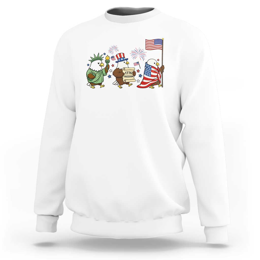 Adorable Patriotic Eagle 250 Years Of Freedom Sweatshirt USA Anniversary Gift