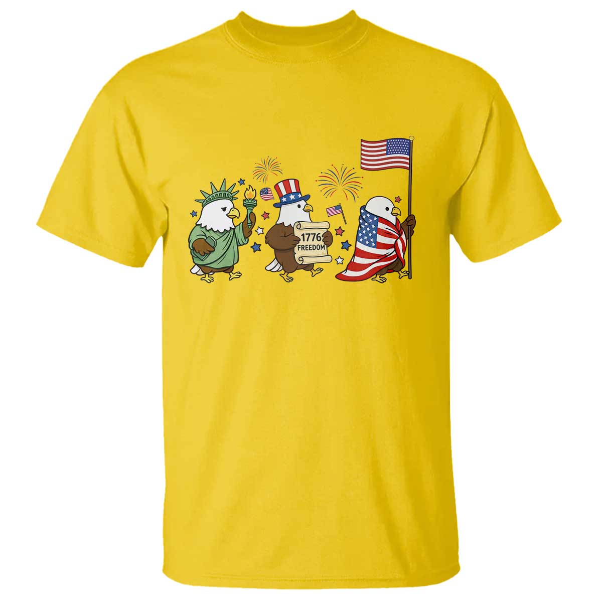 Adorable Patriotic Eagle 250 Years Of Freedom T Shirt USA Anniversary Gift