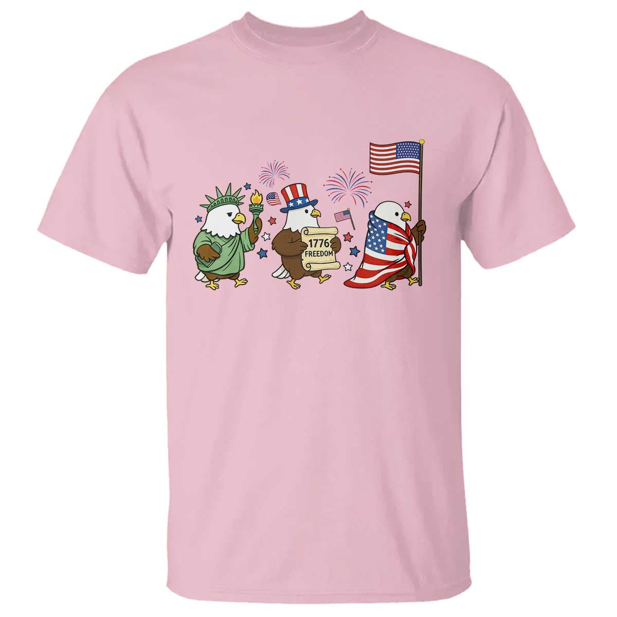 Adorable Patriotic Eagle 250 Years Of Freedom T Shirt USA Anniversary Gift