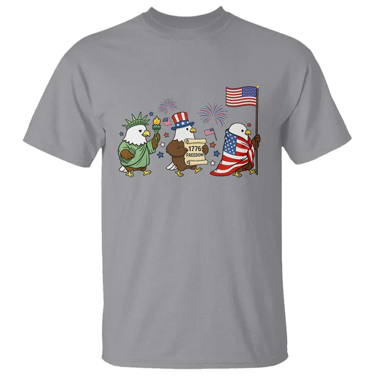 Adorable Patriotic Eagle 250 Years Of Freedom T Shirt USA Anniversary Gift
