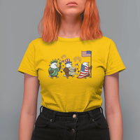 Adorable Patriotic Eagle 250 Years Of Freedom T Shirt For Women USA Anniversary Gift