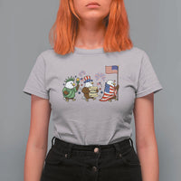 Adorable Patriotic Eagle 250 Years Of Freedom T Shirt For Women USA Anniversary Gift