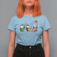 Adorable Patriotic Eagle 250 Years Of Freedom T Shirt For Women USA Anniversary Gift