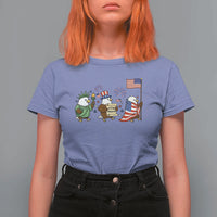 Adorable Patriotic Eagle 250 Years Of Freedom T Shirt For Women USA Anniversary Gift