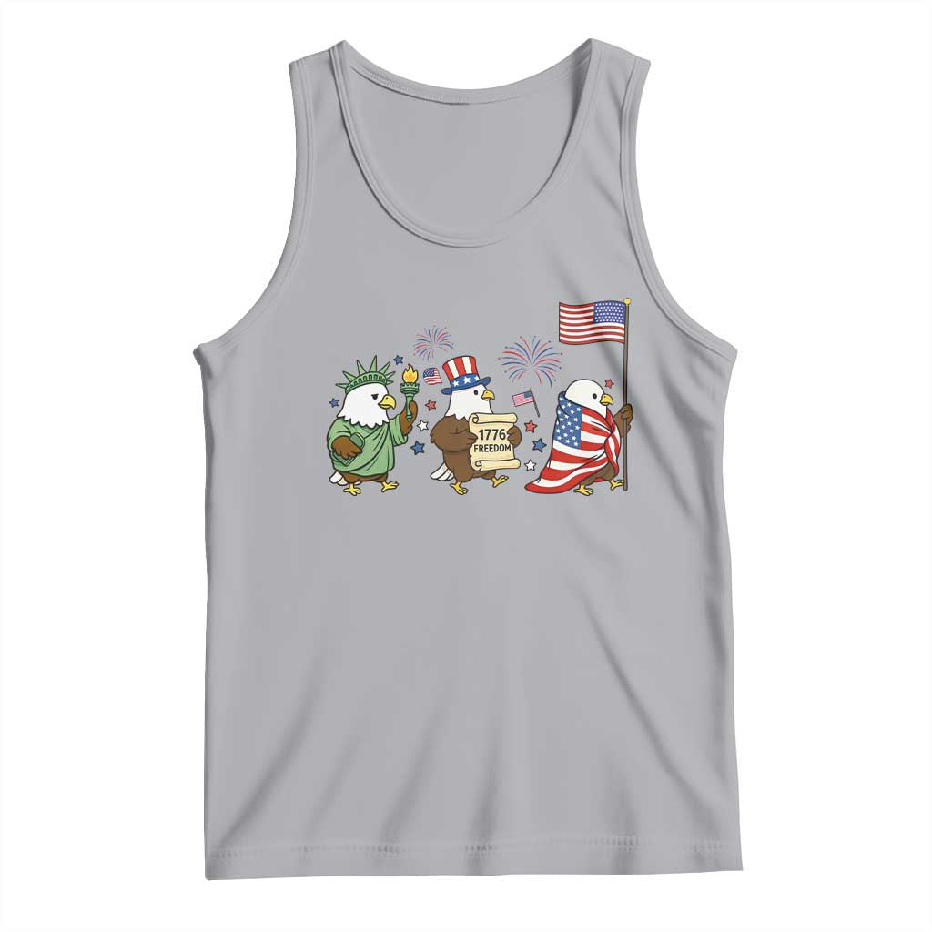 Adorable Patriotic Eagle 250 Years Of Freedom Tank Top USA Anniversary Gift