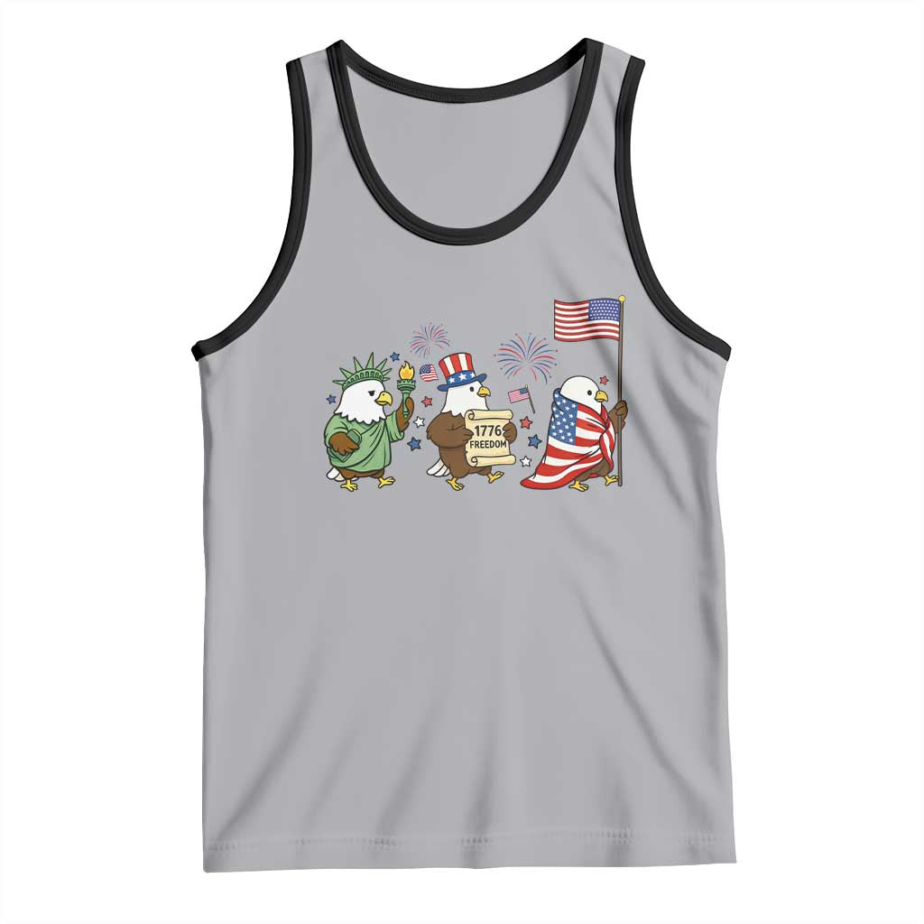 Adorable Patriotic Eagle 250 Years Of Freedom Tank Top USA Anniversary Gift